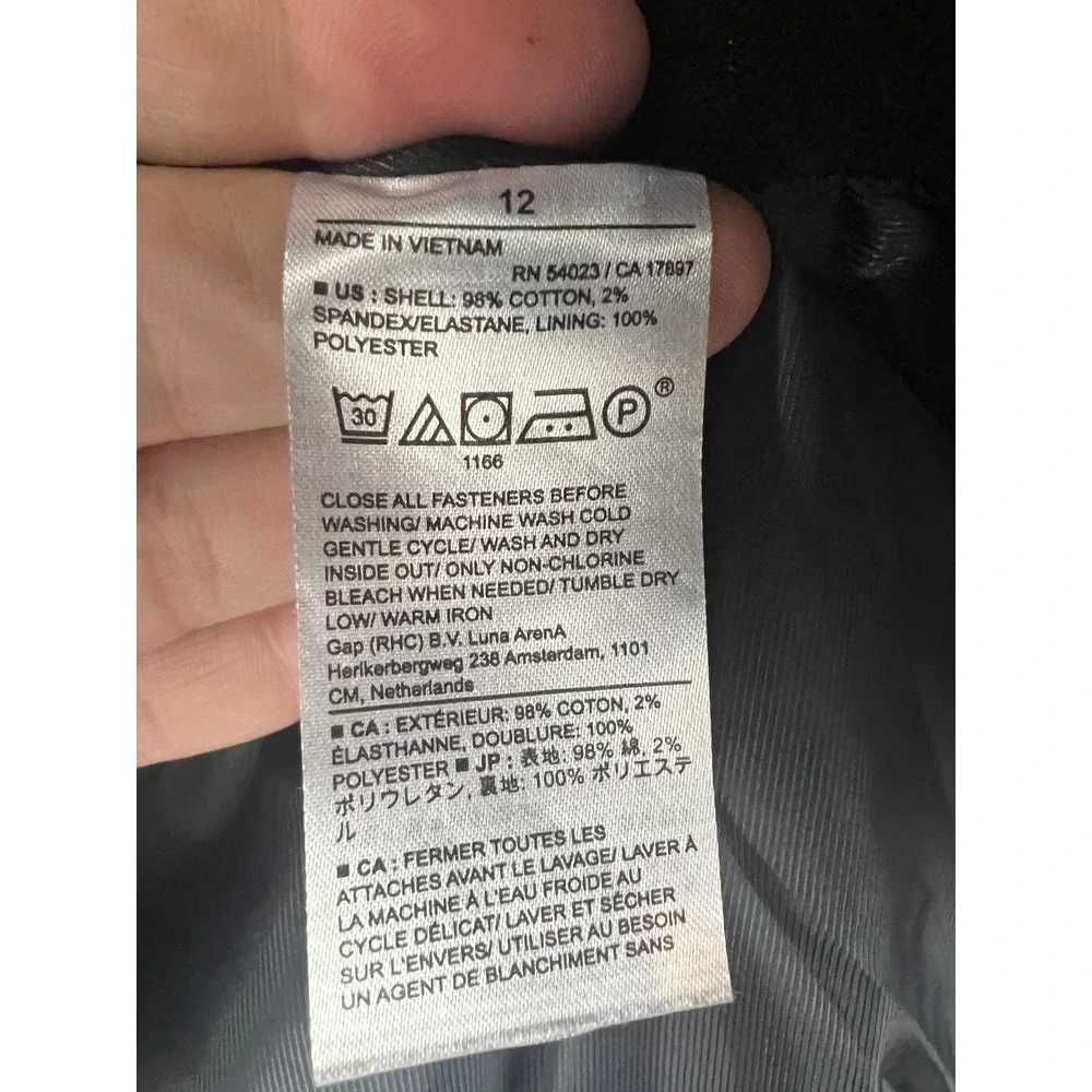 Banana Republic ICON BLAZER Double Breasted Gold Button Blazer Size 12 - Picture 8 of 10